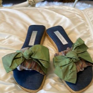 Olivia Rose Tal Flat Mules w/ Large Bows